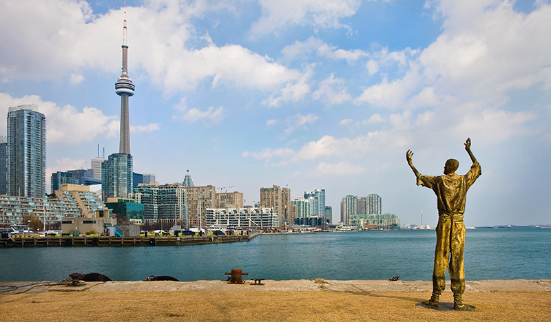 Ireland Park Toronto statue